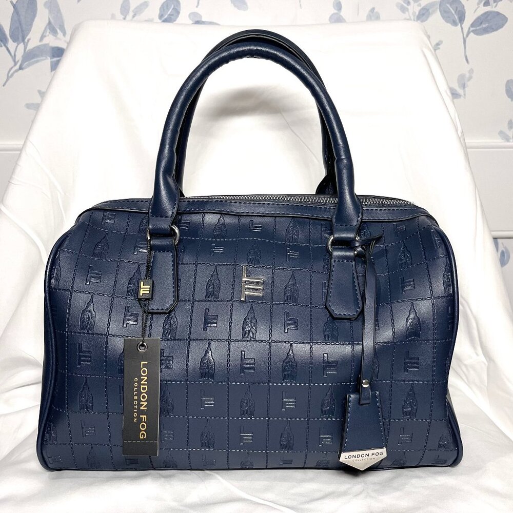 NWT London Fog Anna Speed Crossbody Satchel - Navy